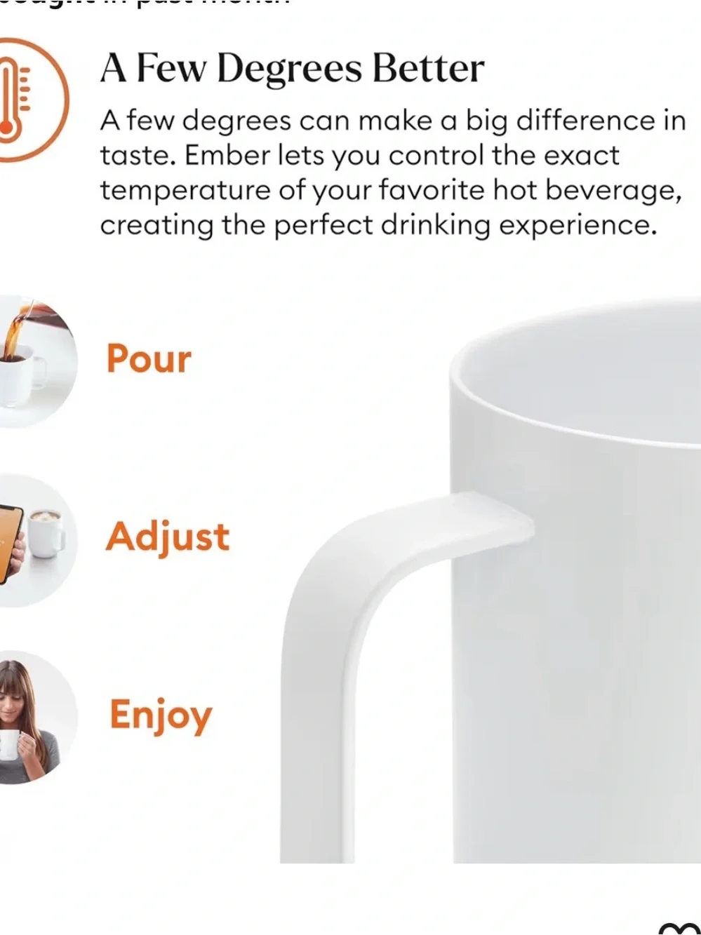 Ember Temperature Control Mug 14 oz - White NWT